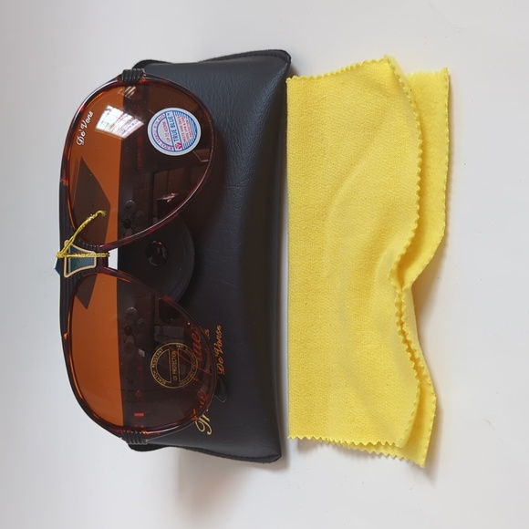 NWT True Vintage Sports Aviator Black & Tortoise frame w/"De'Vons" logo sunglass - Picture 5 of 5